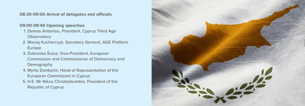 Cyprus: European Political Conference on Active, Healthy And Dignified&nbsp;Ageing